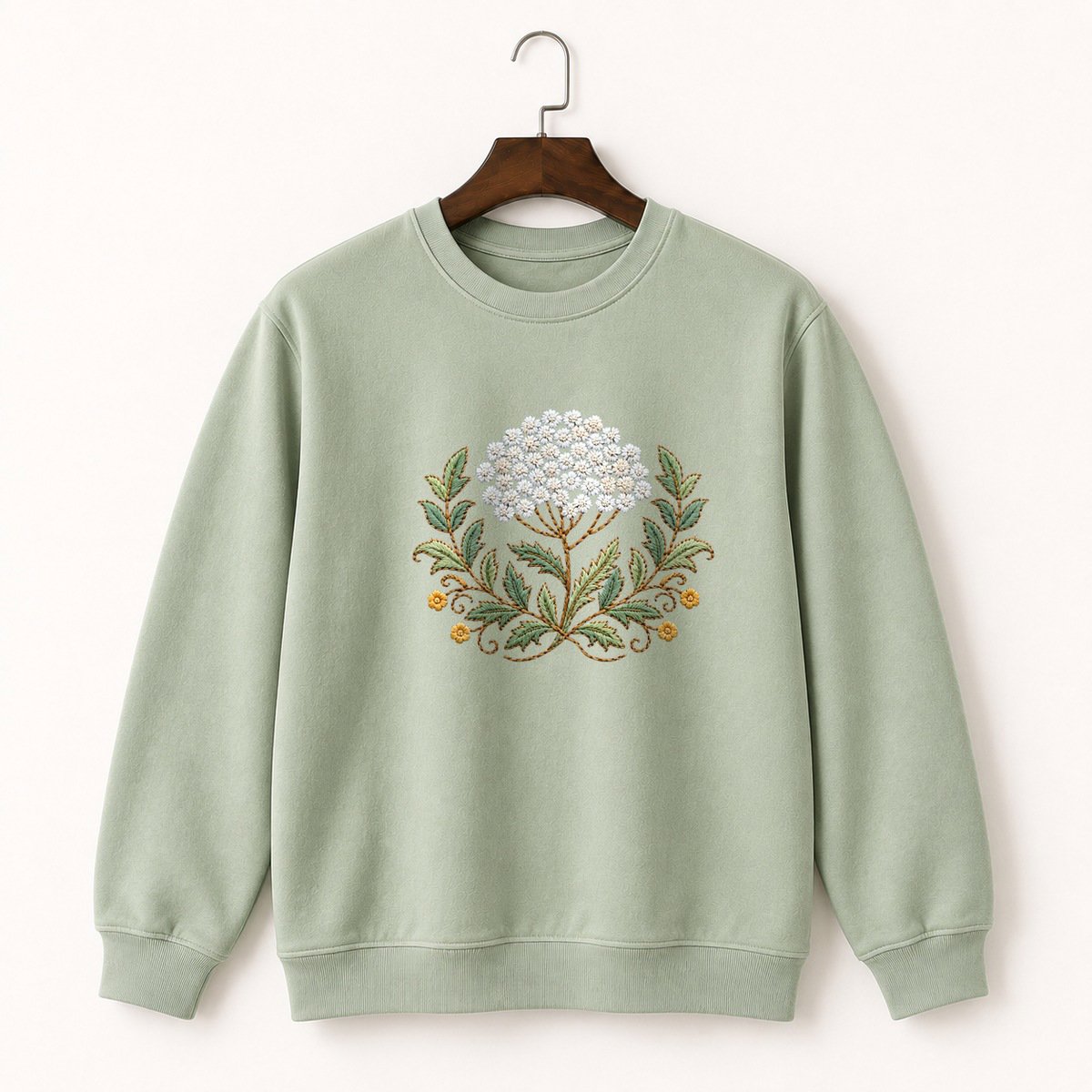 Yarrow Flower Crewneck Sweatshirt 2