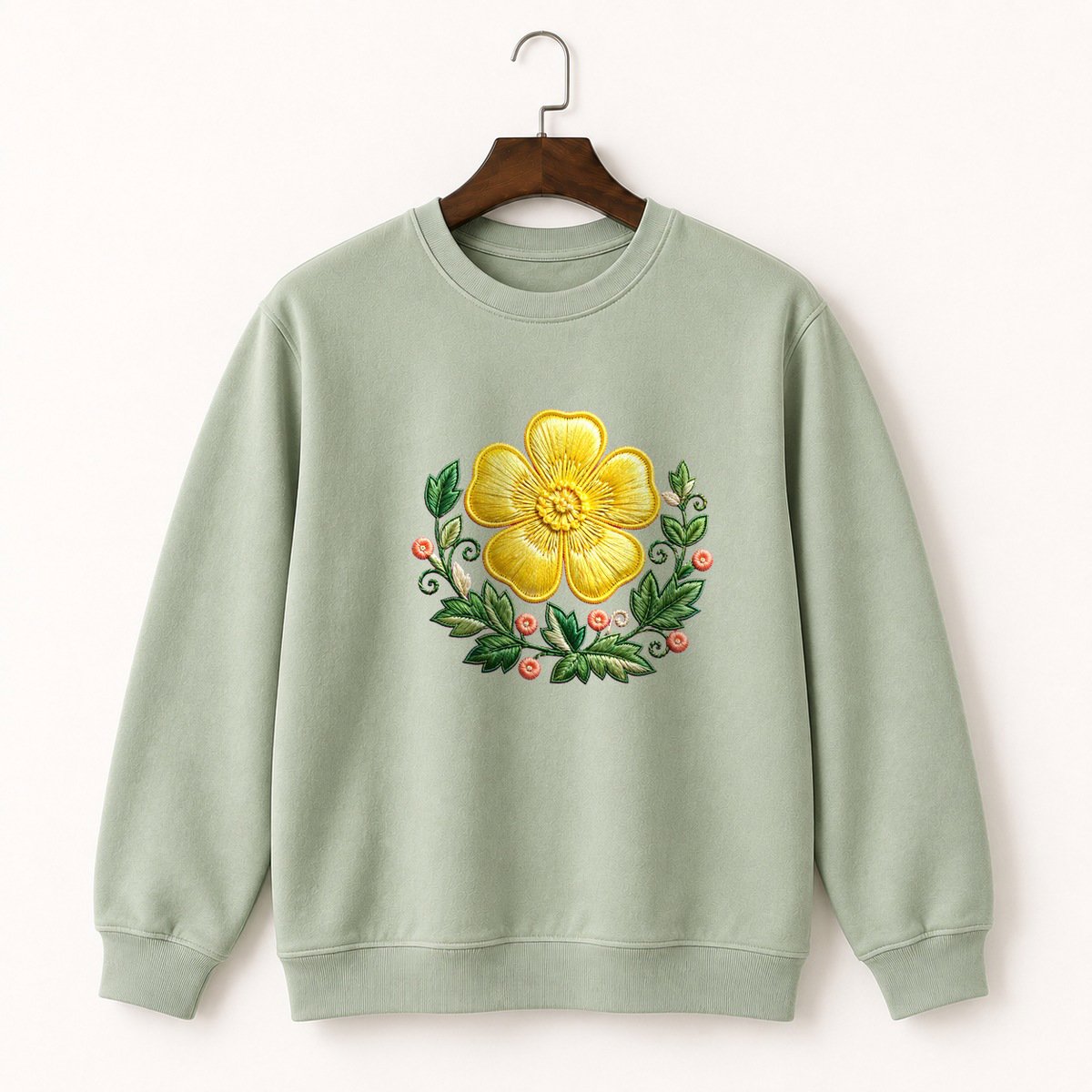 Buttercup Flower Crewneck Sweatshirt 2