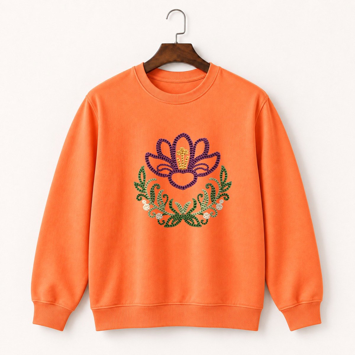 Crocus Flower Crewneck Sweatshirt 3