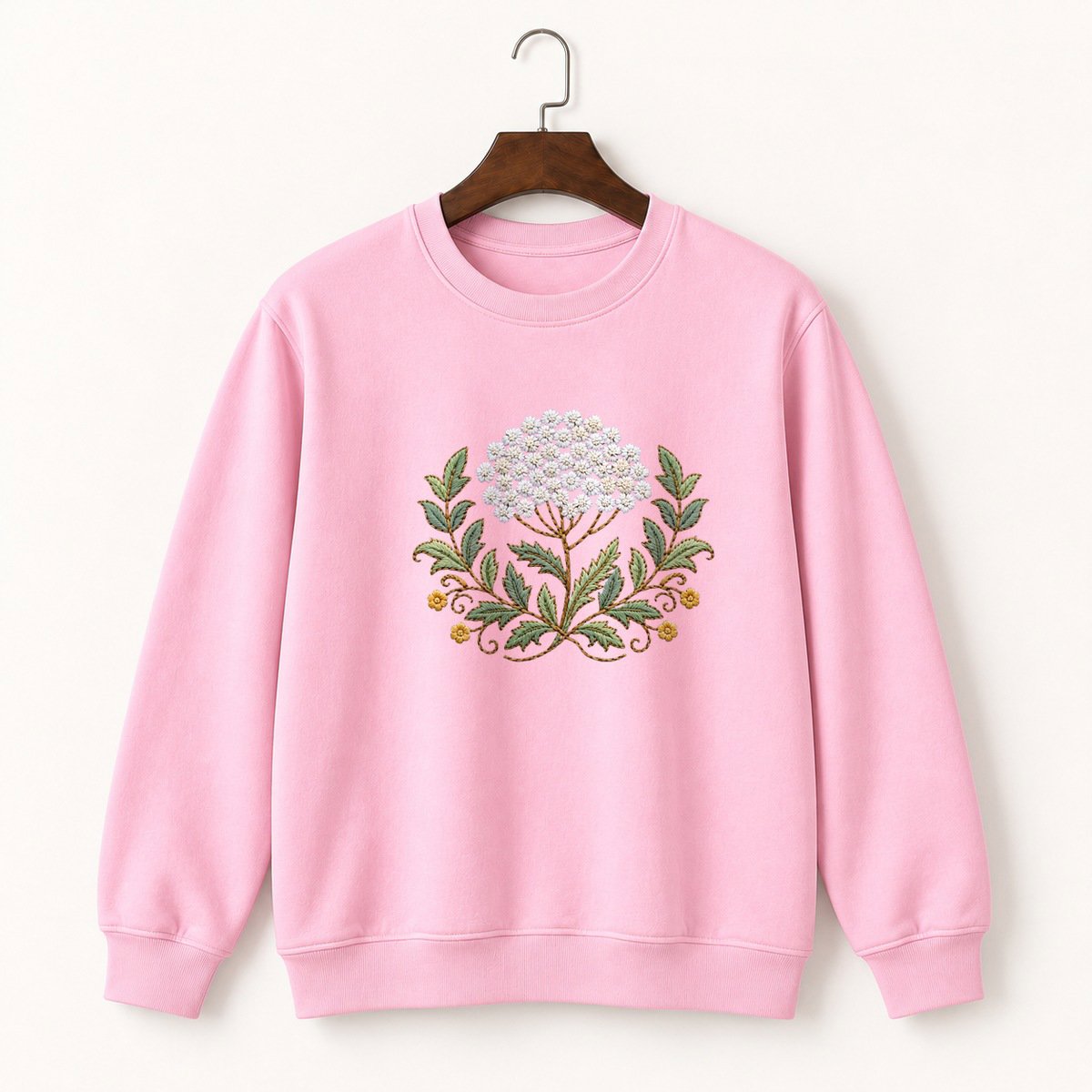 Yarrow Flower Crewneck Sweatshirt 4