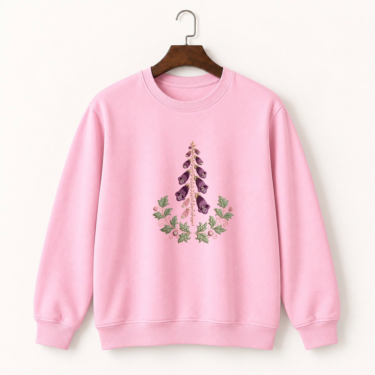 Foxglove Flower Crewneck Sweatshirt 4