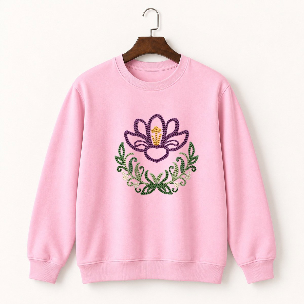 Crocus Flower Crewneck Sweatshirt 4