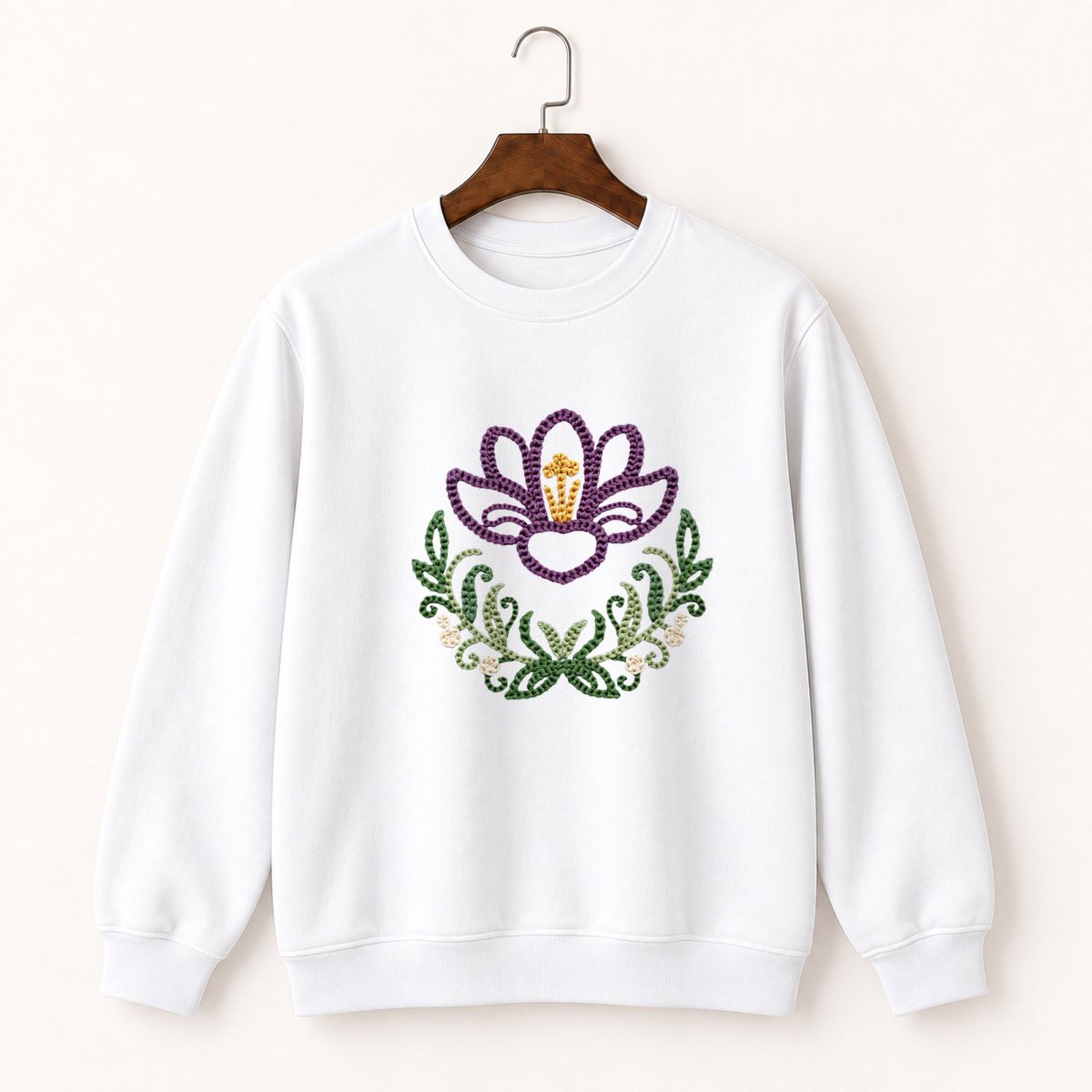Crocus Flower Crewneck Sweatshirt 5