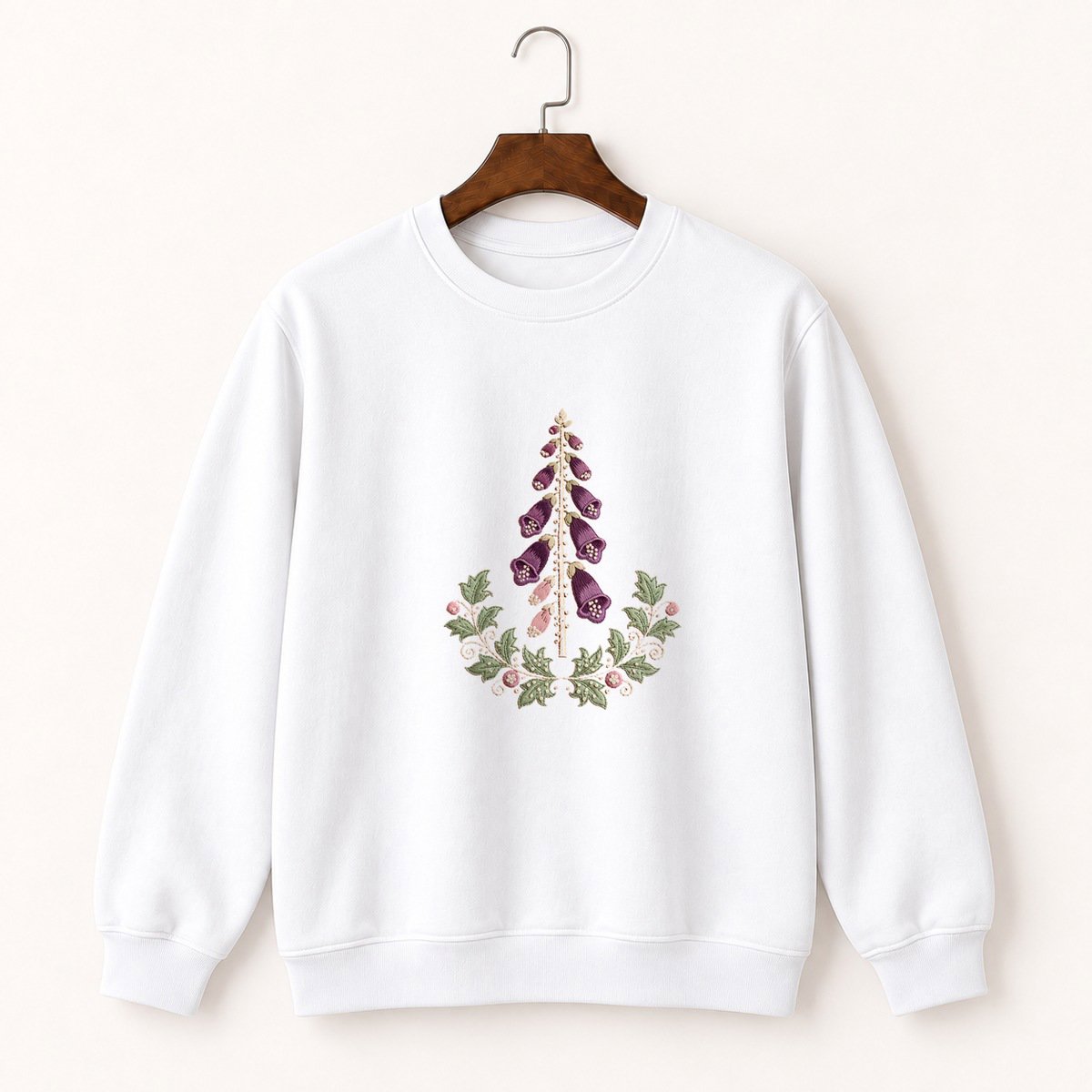 Foxglove Flower Crewneck Sweatshirt 5