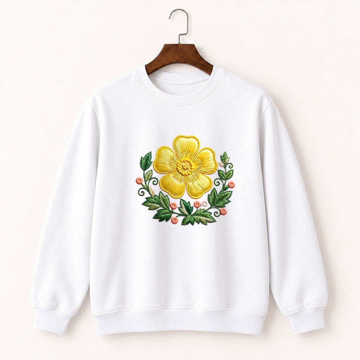 Buttercup Flower Crewneck Sweatshirt 5