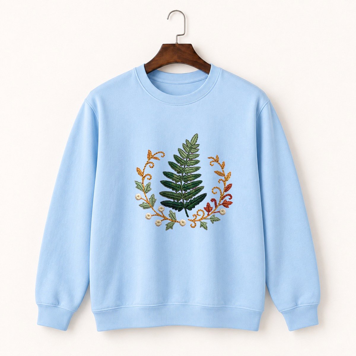 Fern Frond Crewneck Sweatshirt 1
