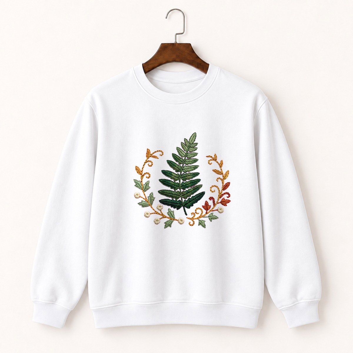 Fern Frond Crewneck Sweatshirt 5