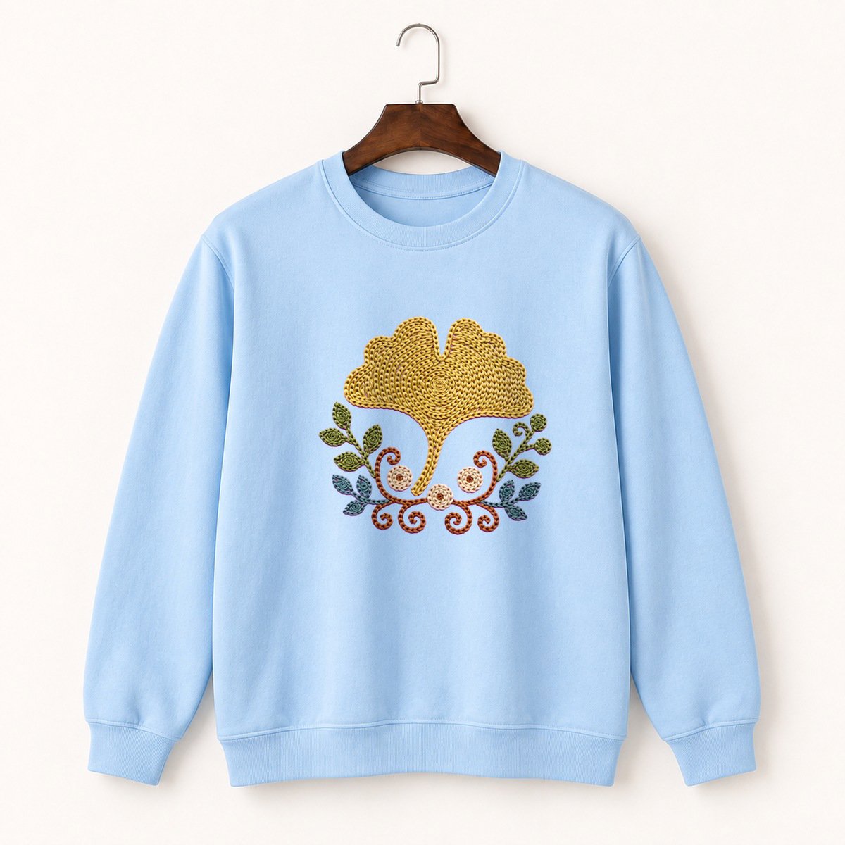 Ginkgo Leaf Crewneck Sweatshirt 1