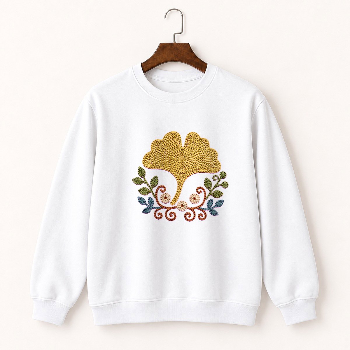 Ginkgo Leaf Crewneck Sweatshirt 5