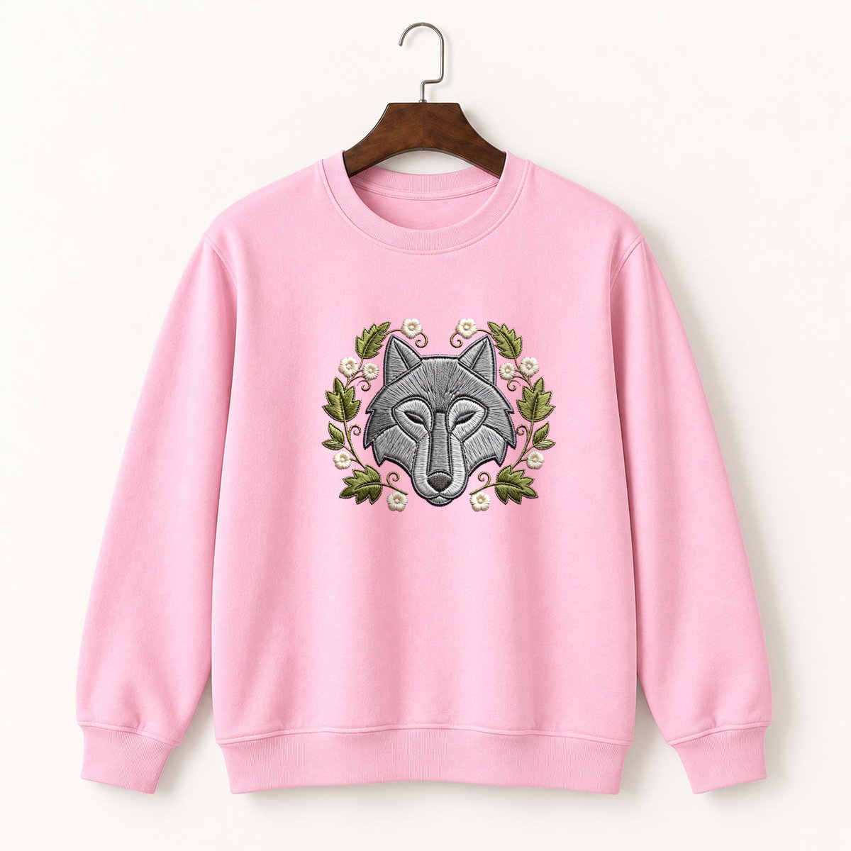 Gray Wolf Crewneck Sweatshirt 4