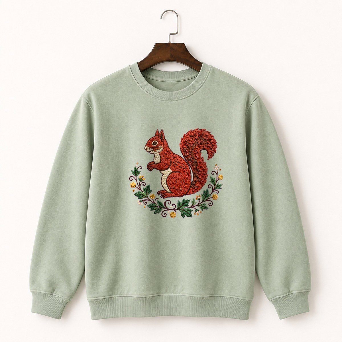 Red Squirrel Crewneck Sweatshirt 2