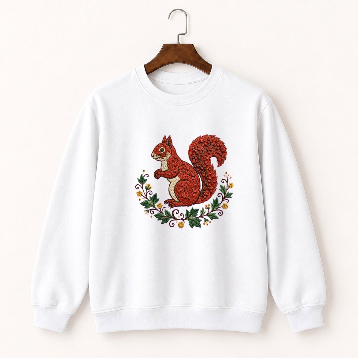 Red Squirrel Crewneck Sweatshirt 5