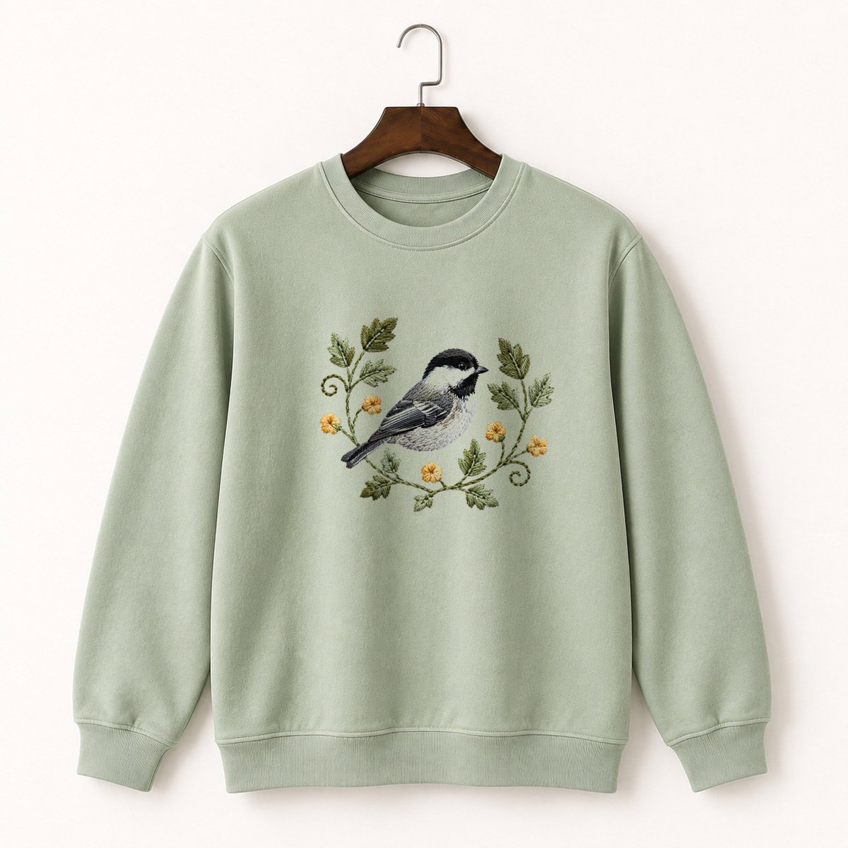 Black-Capped Chickadee Crewneck Sweatshirt 2