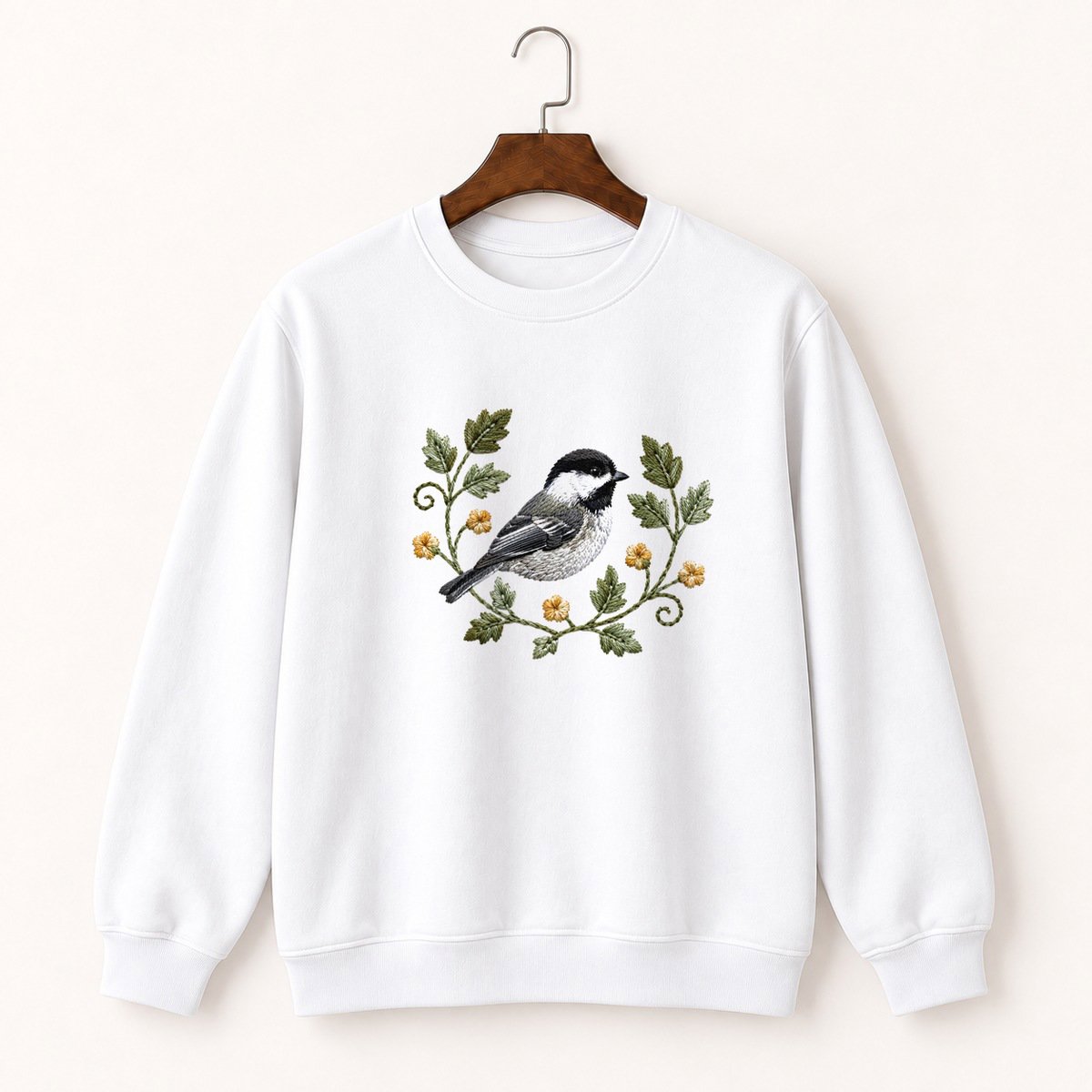 Black-Capped Chickadee Crewneck Sweatshirt 5