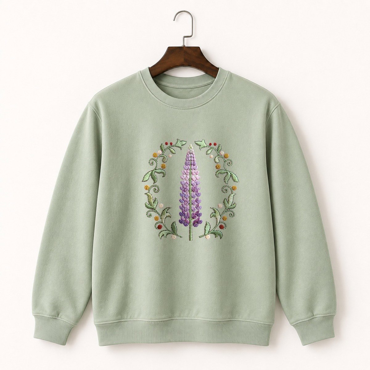 Lupine Flower Crewneck Sweatshirt 2