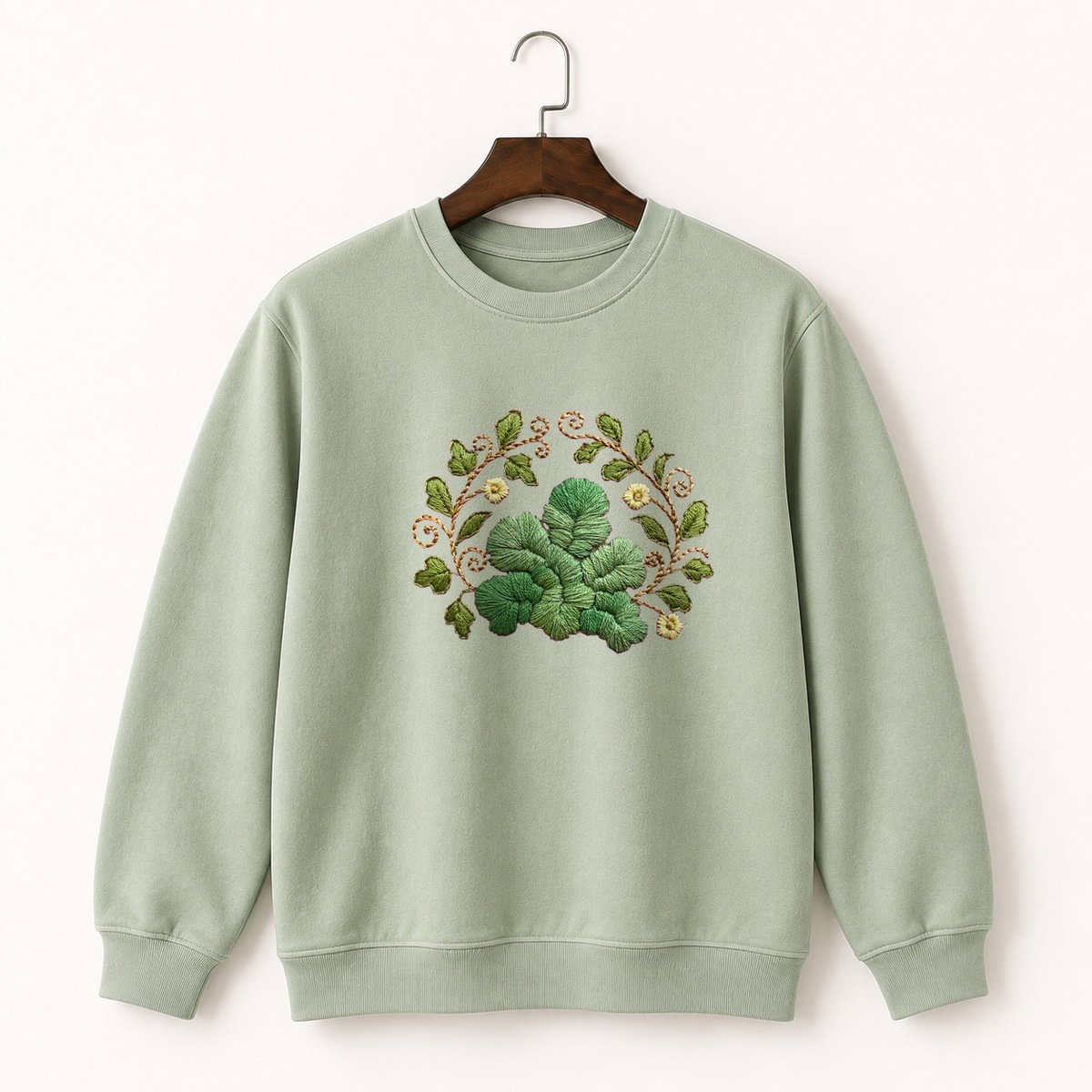Woodland Moss Crewneck Sweatshirt 2