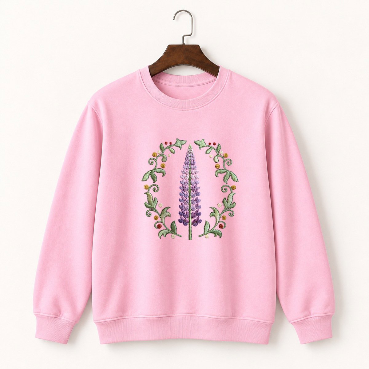 Lupine Flower Crewneck Sweatshirt 4