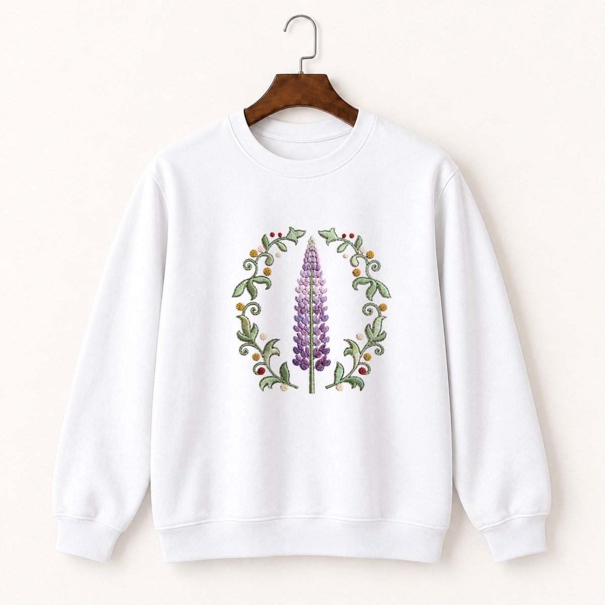 Lupine Flower Crewneck Sweatshirt 5