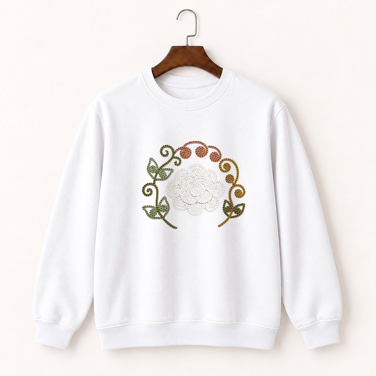 Yarrow Flower Crewneck Sweatshirt 5