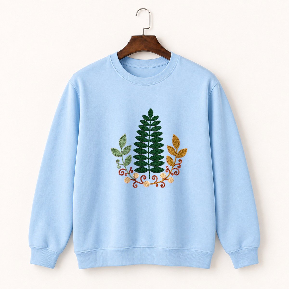 Fern Frond Crewneck Sweatshirt 1