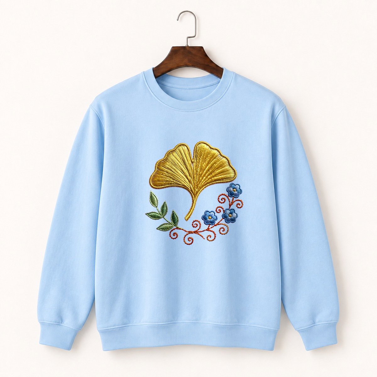 Ginkgo Leaf Crewneck Sweatshirt 1