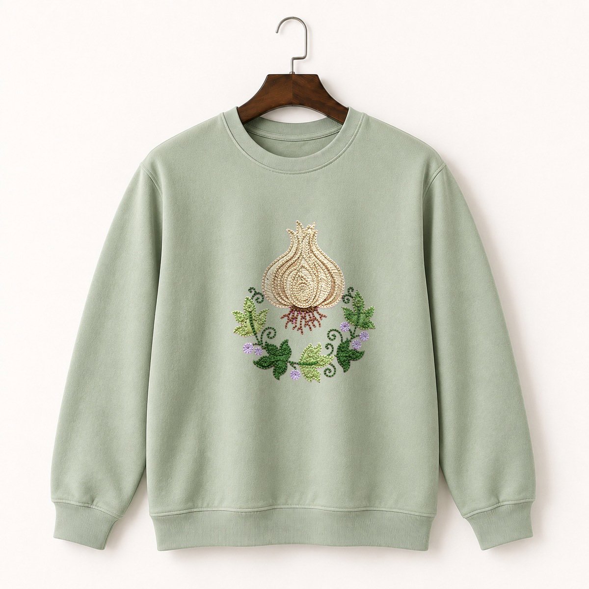 Wild Garlic Bulb Crewneck Sweatshirt 2