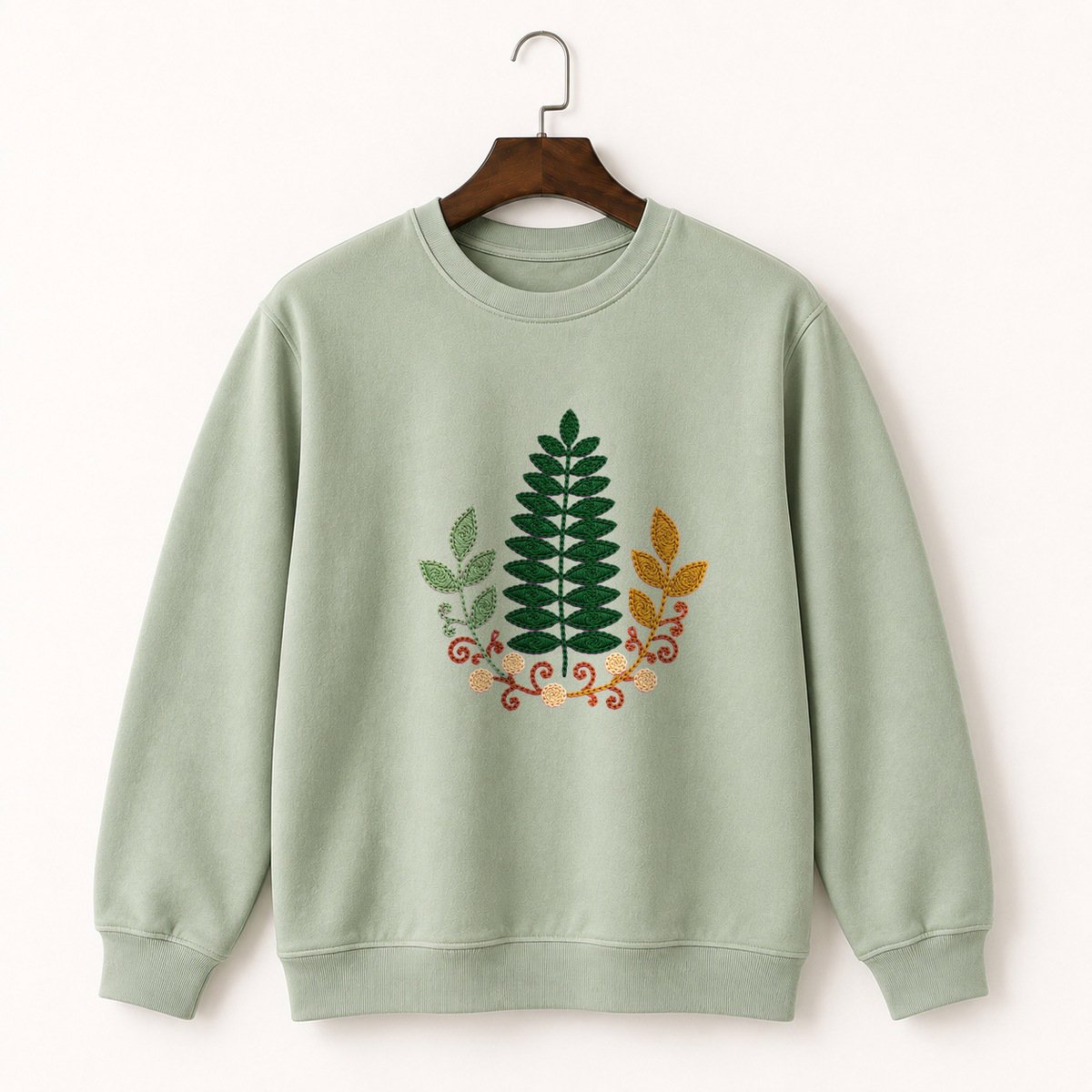 Fern Frond Crewneck Sweatshirt 2