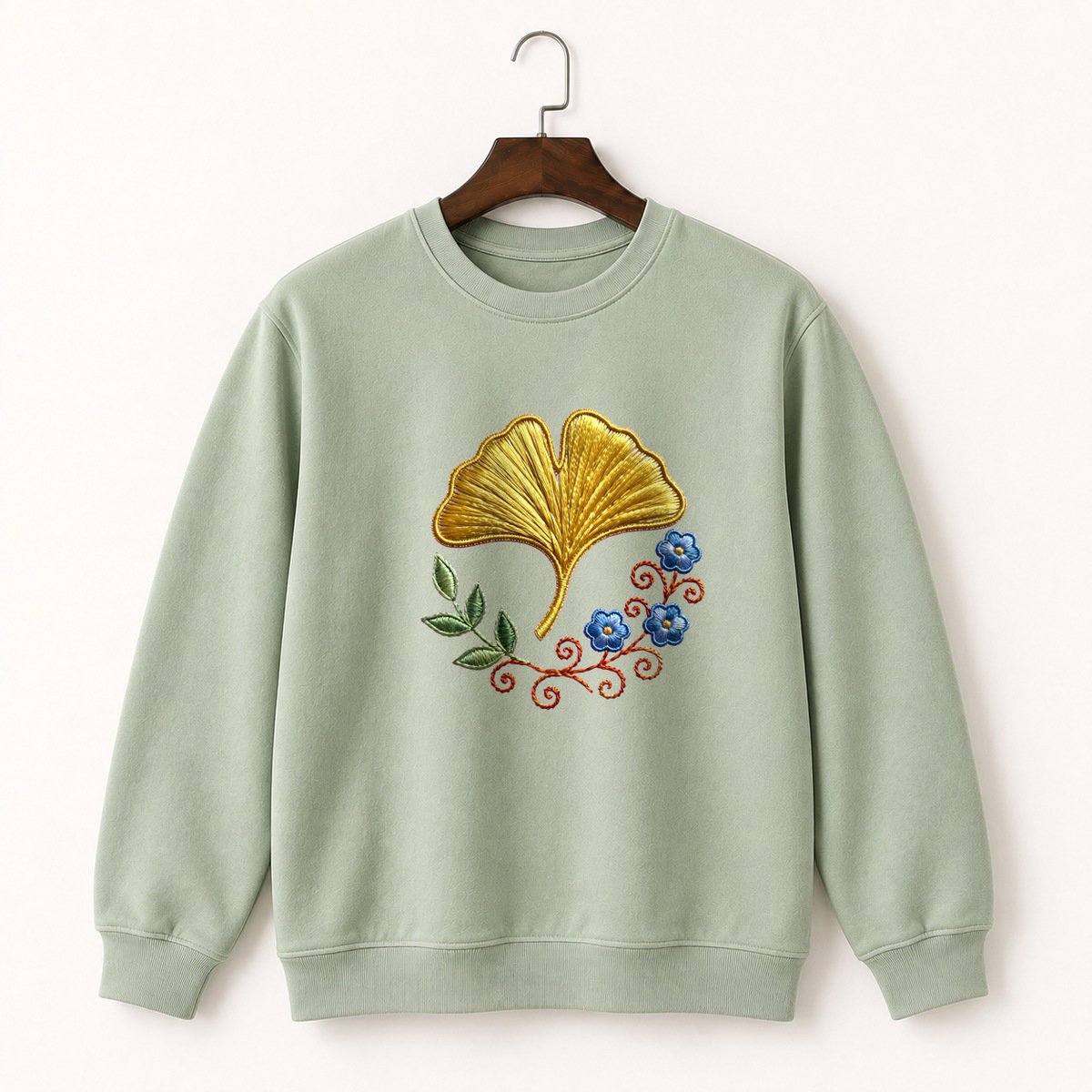 Ginkgo Leaf Crewneck Sweatshirt 2