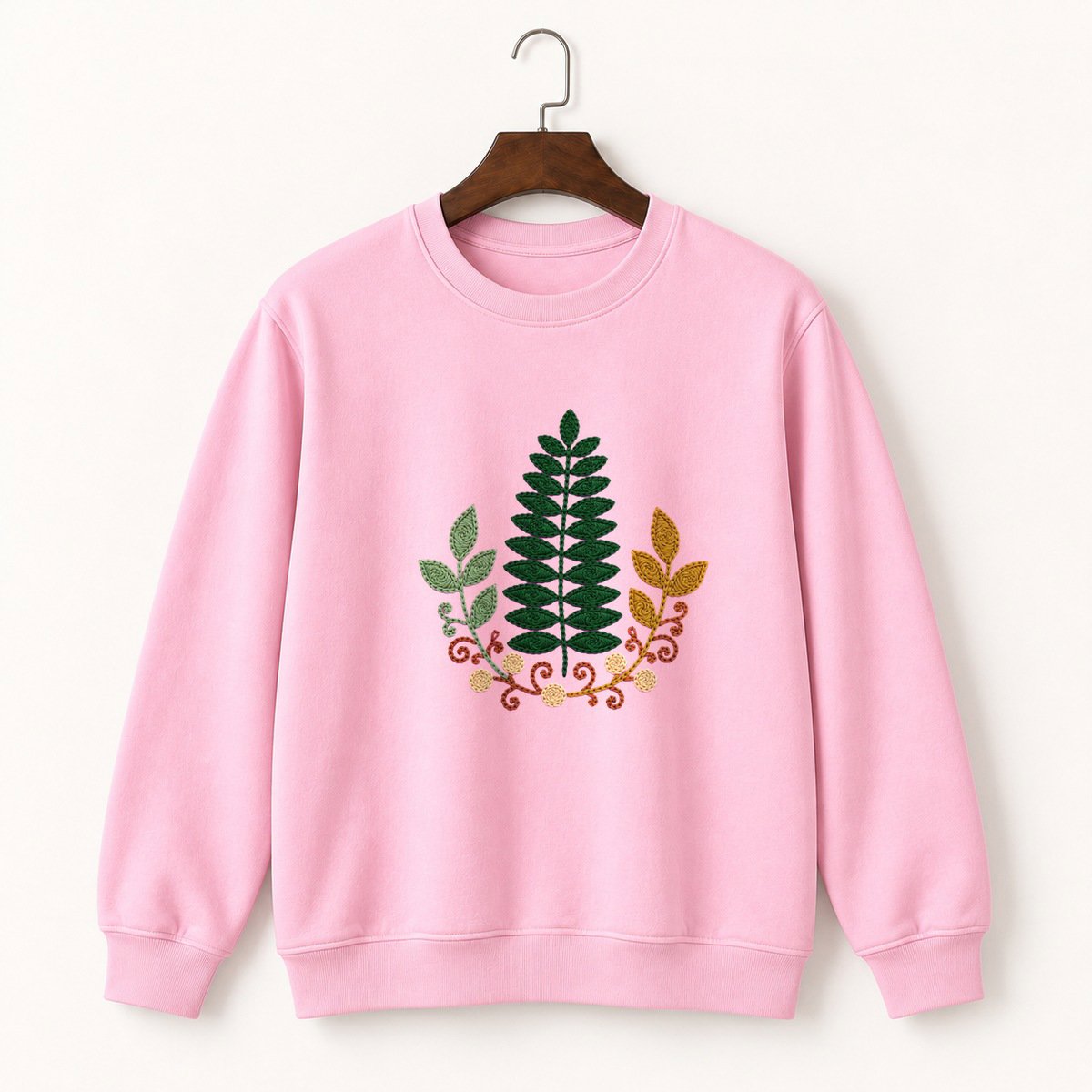 Fern Frond Crewneck Sweatshirt 4