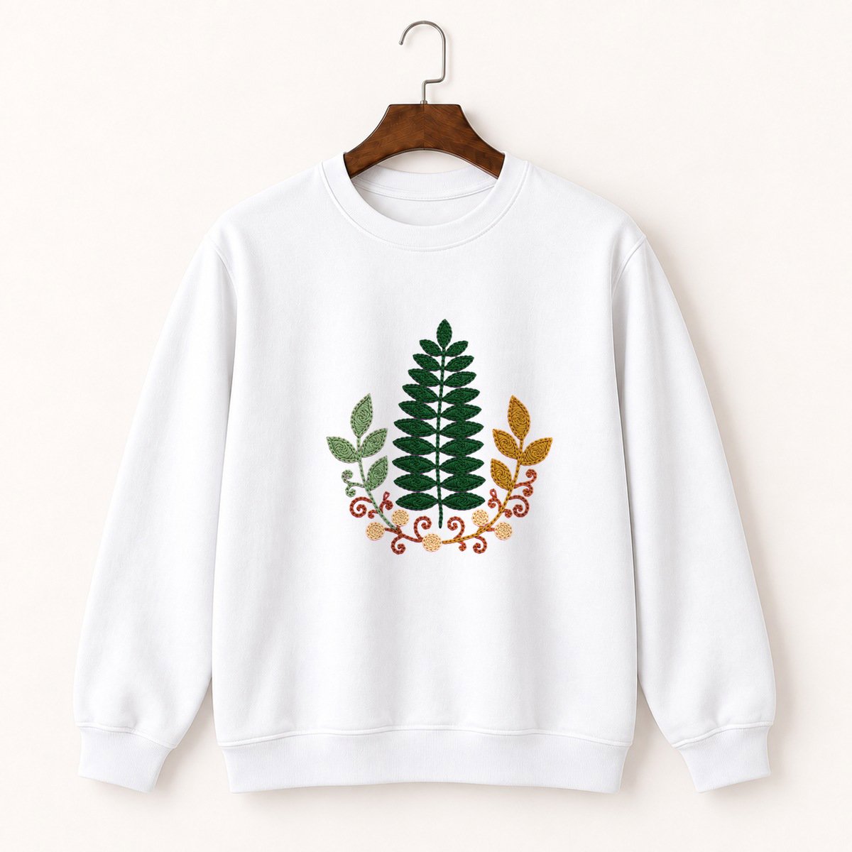 Fern Frond Crewneck Sweatshirt 5