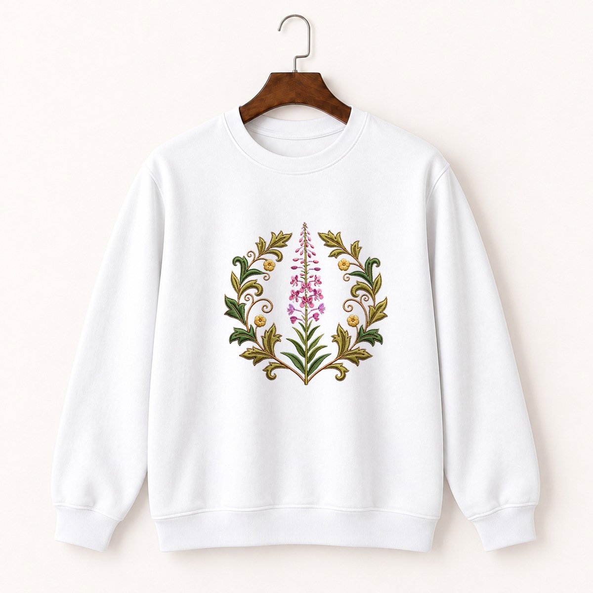 Fireweed Flower Crewneck Sweatshirt 5