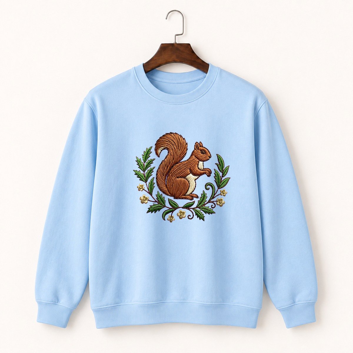 Woodland Squirrel Crewneck Sweatshirt 1