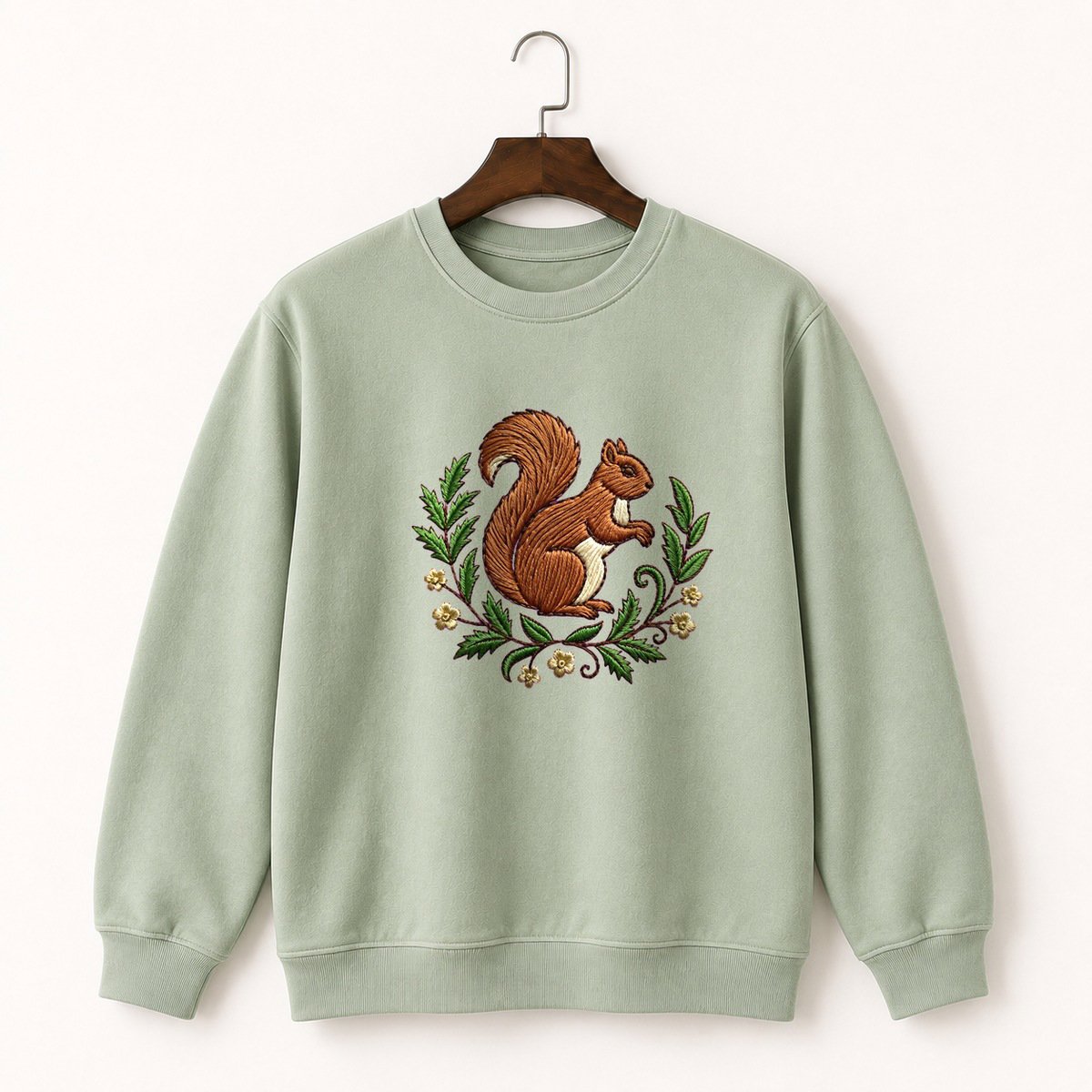 Woodland Squirrel Crewneck Sweatshirt 2