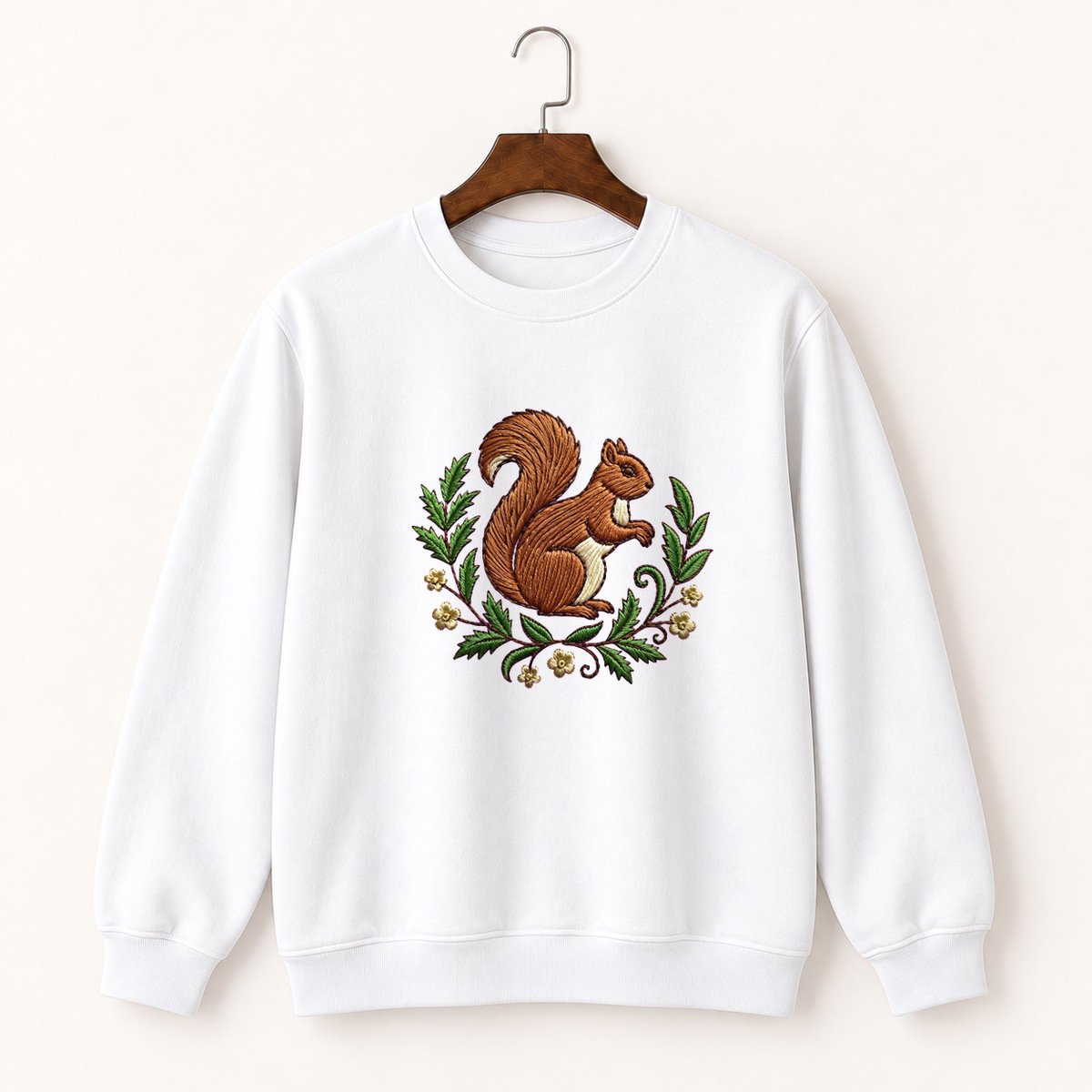 Woodland Squirrel Crewneck Sweatshirt 5