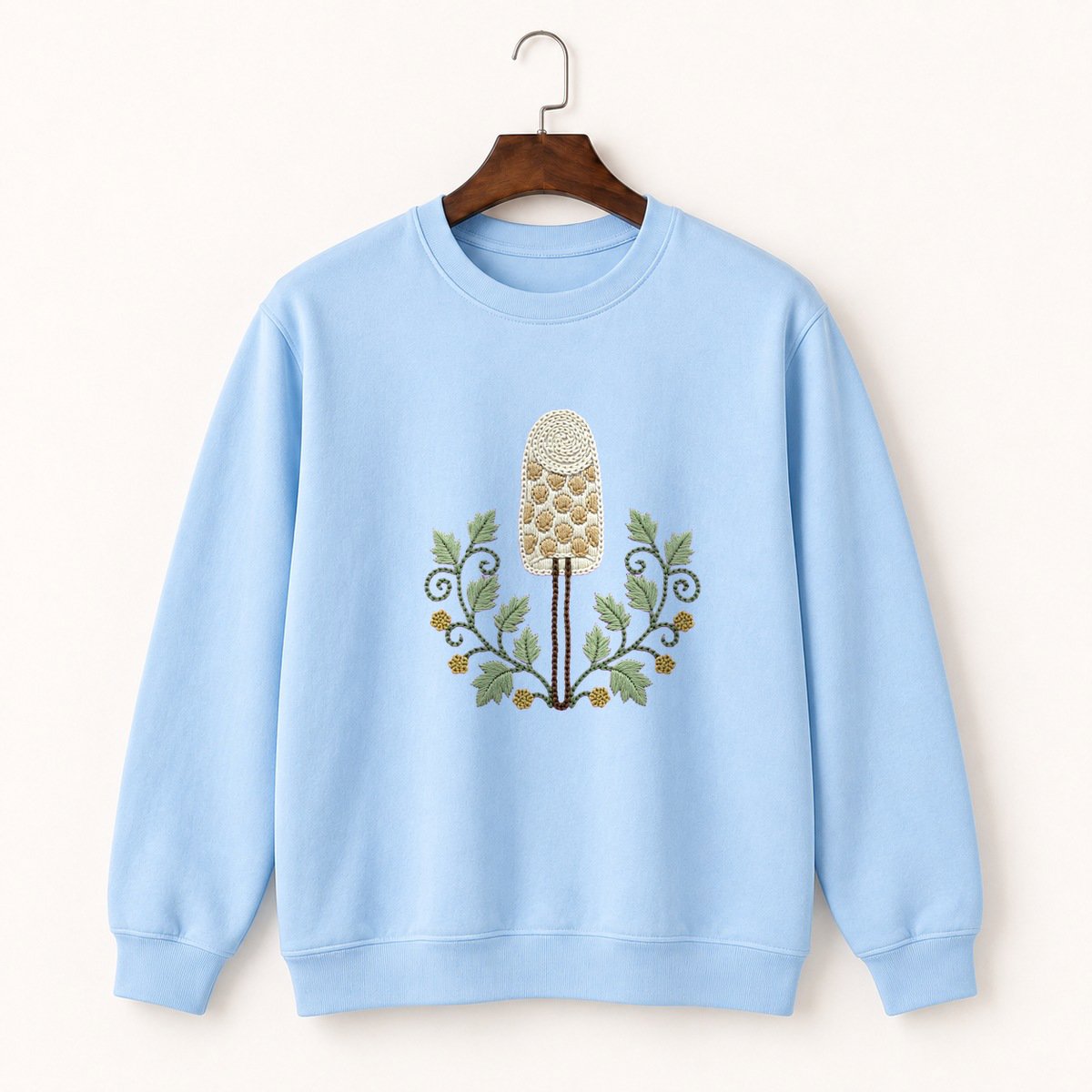Shaggy Mane Mushroom Crewneck Sweatshirt 1