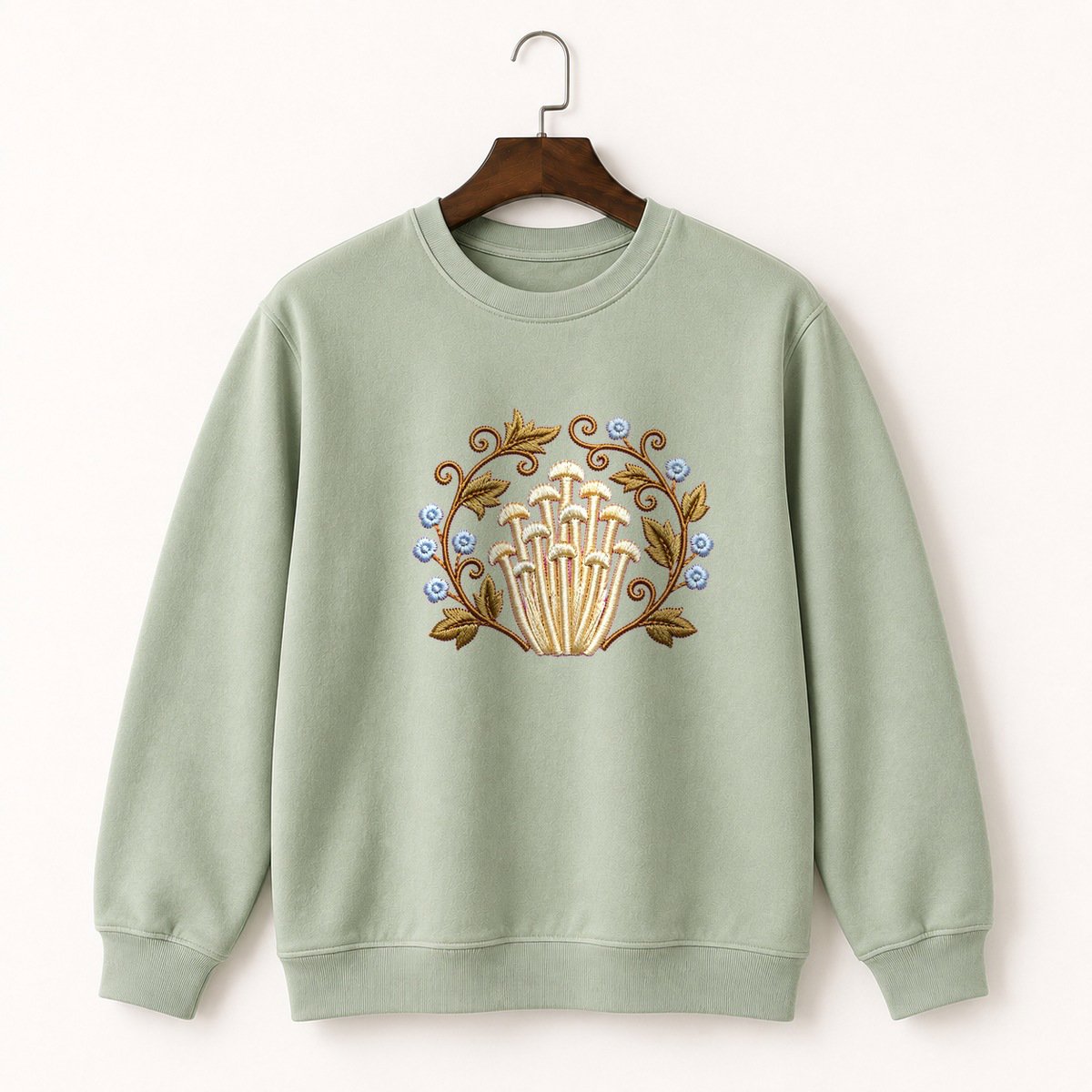 Enoki Mushroom Crewneck Sweatshirt 2