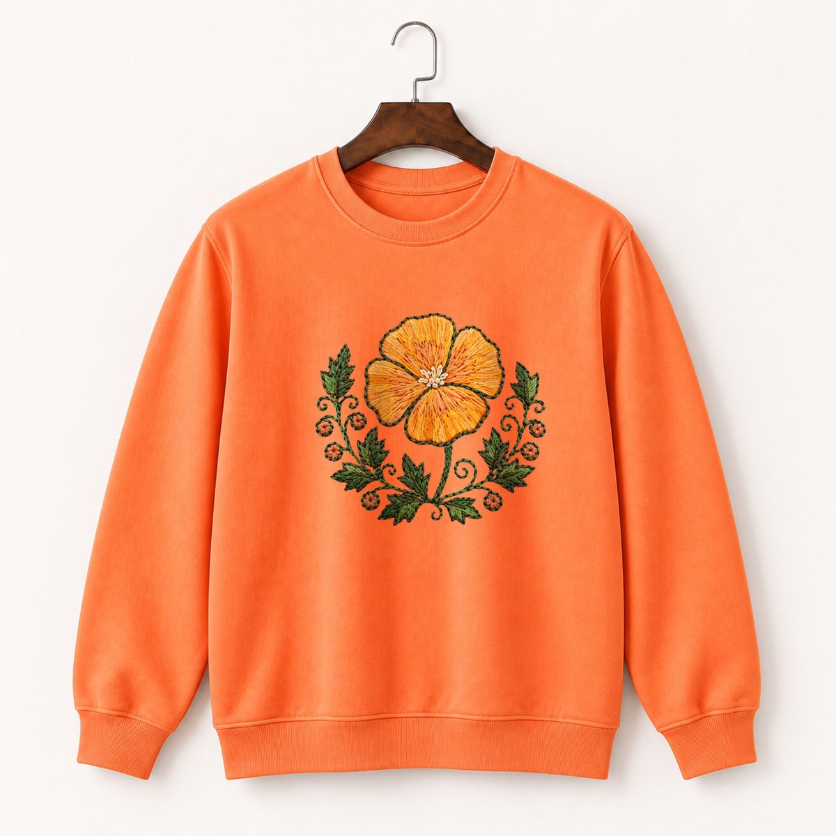 California Poppy Crewneck Sweatshirt 3
