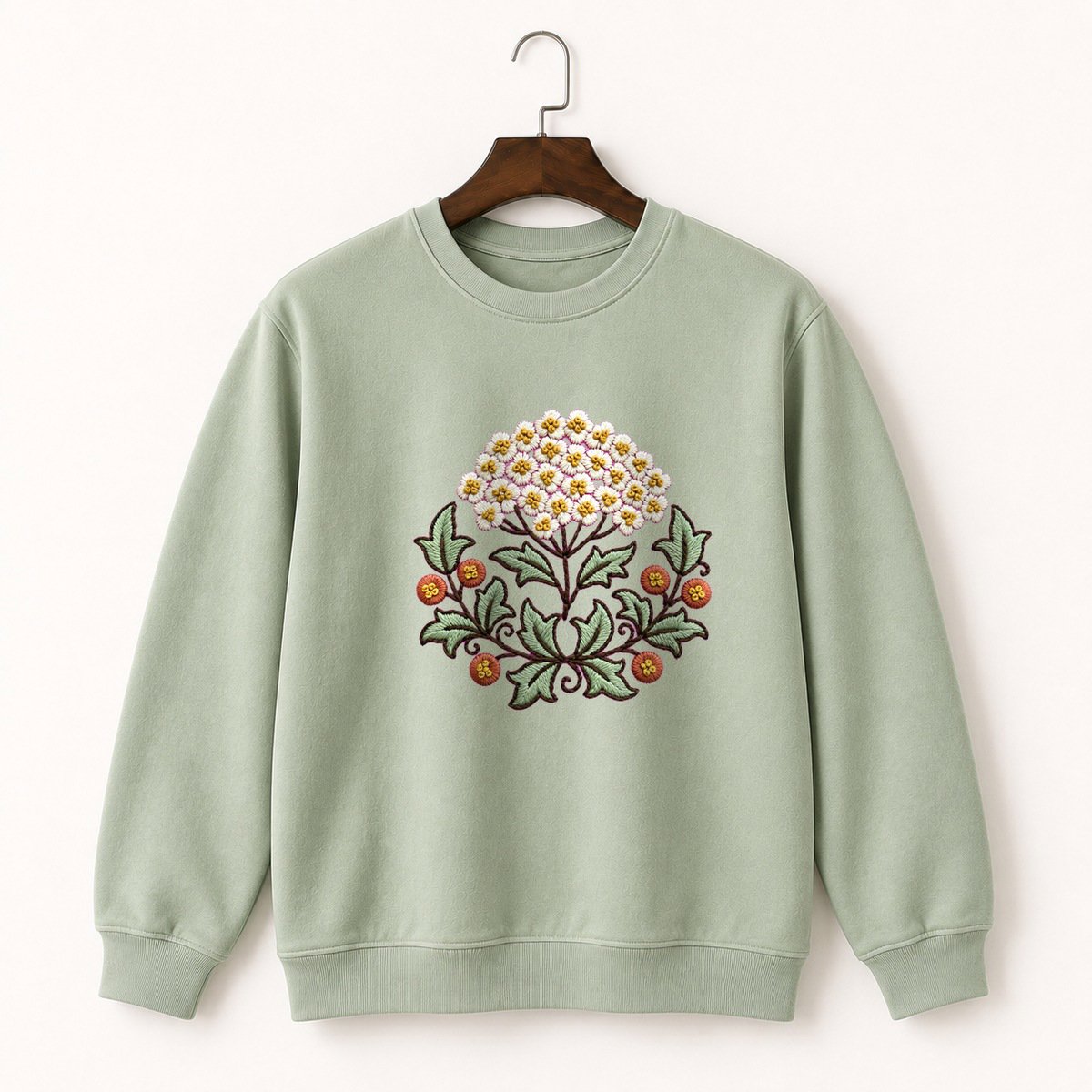 Yarrow Flower Crewneck Sweatshirt 2
