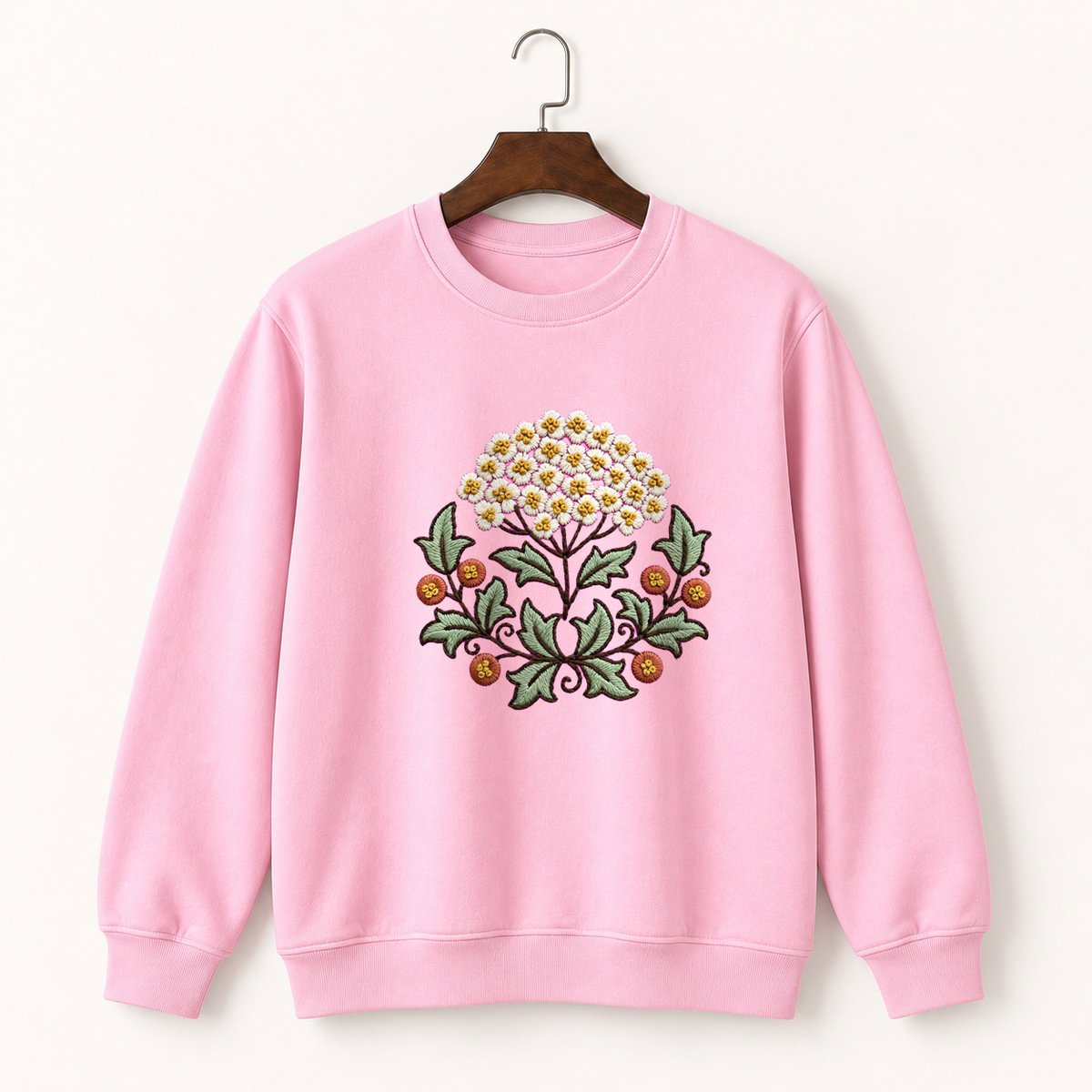 Yarrow Flower Crewneck Sweatshirt 4