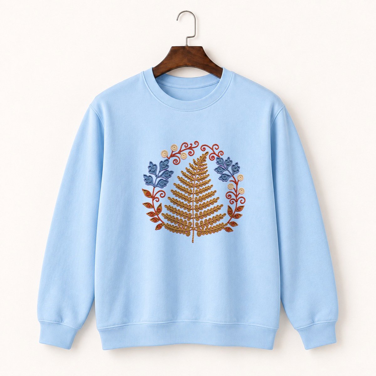 Fern Frond Crewneck Sweatshirt 1