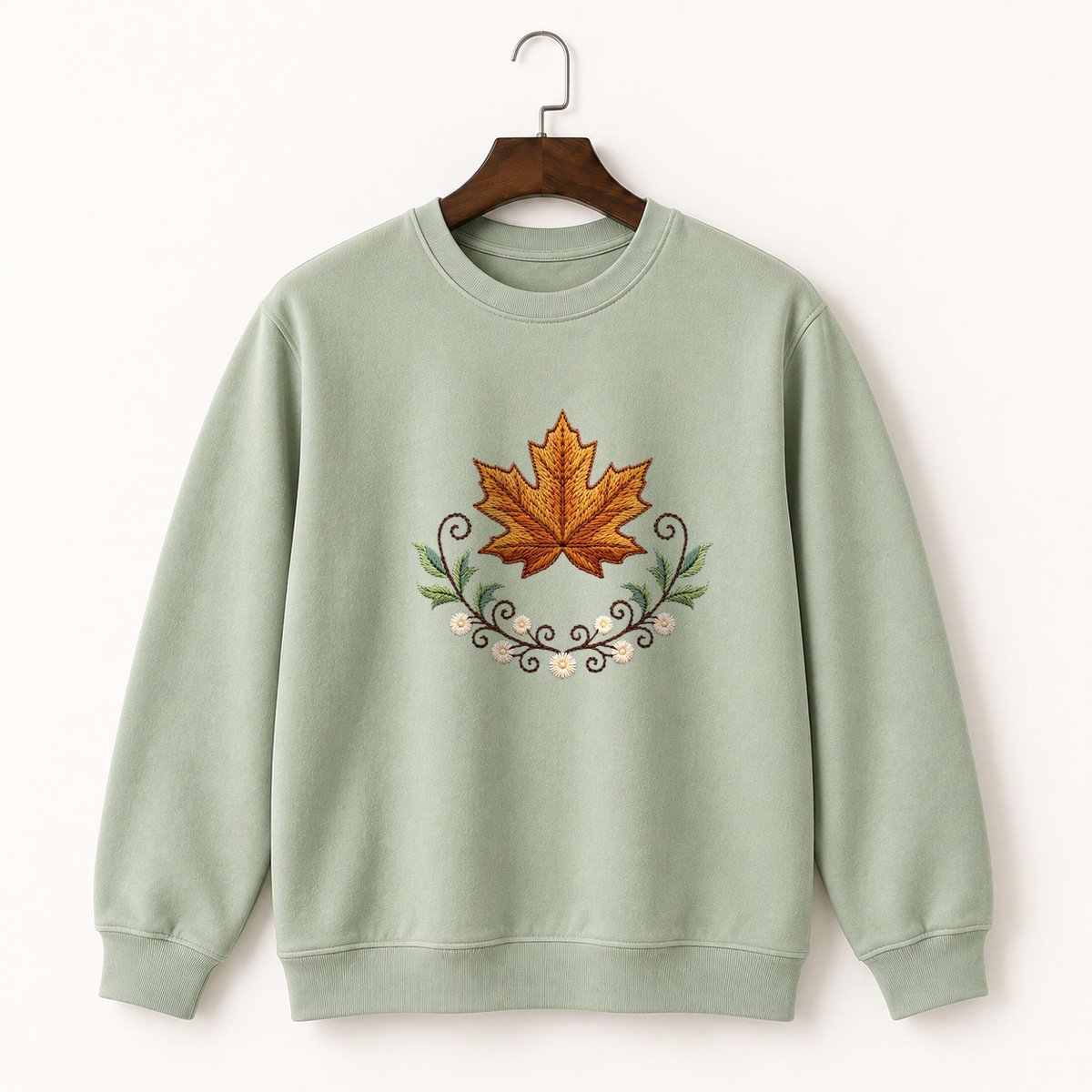 Maple Leaf Crewneck Sweatshirt 2