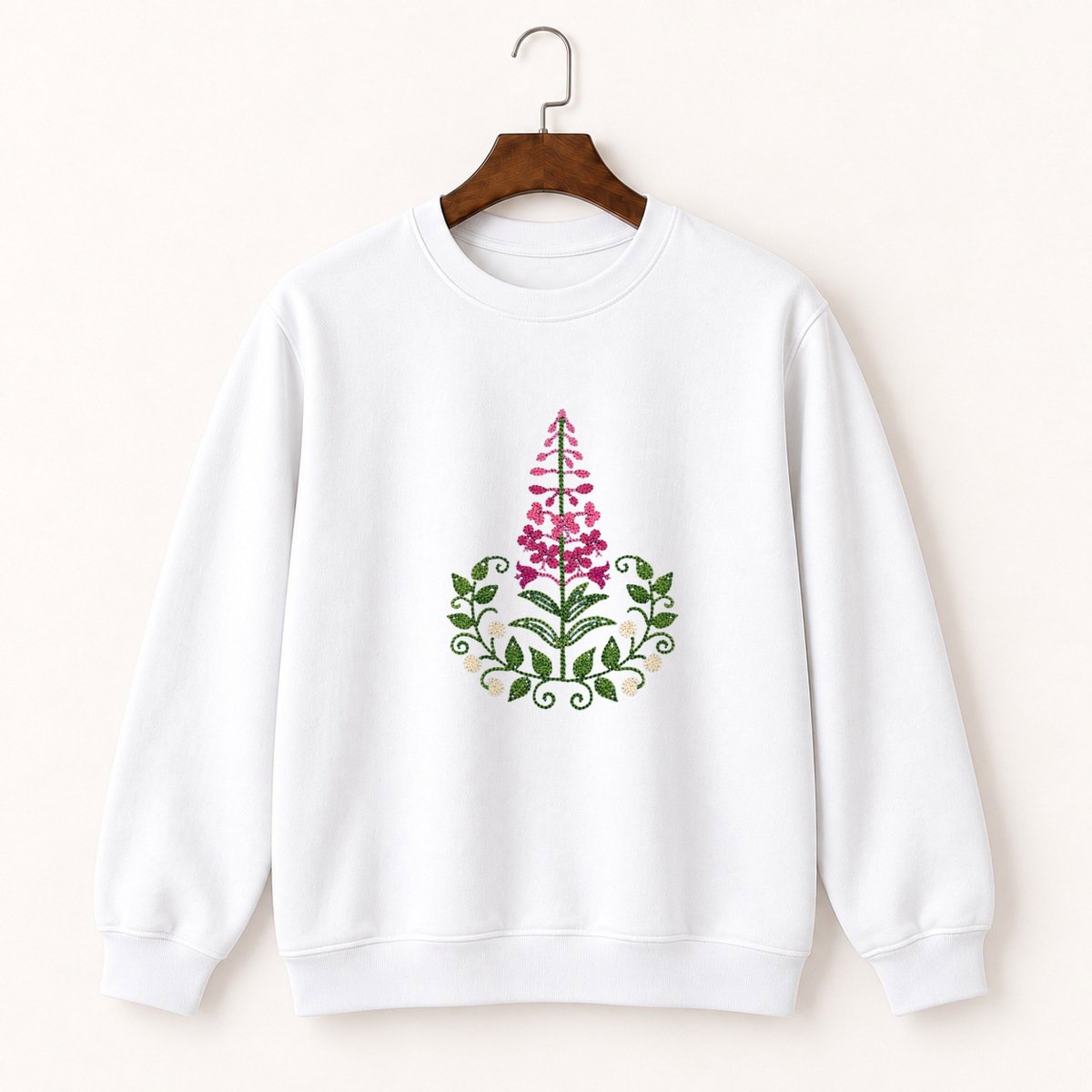 Fireweed Flower Crewneck Sweatshirt 5
