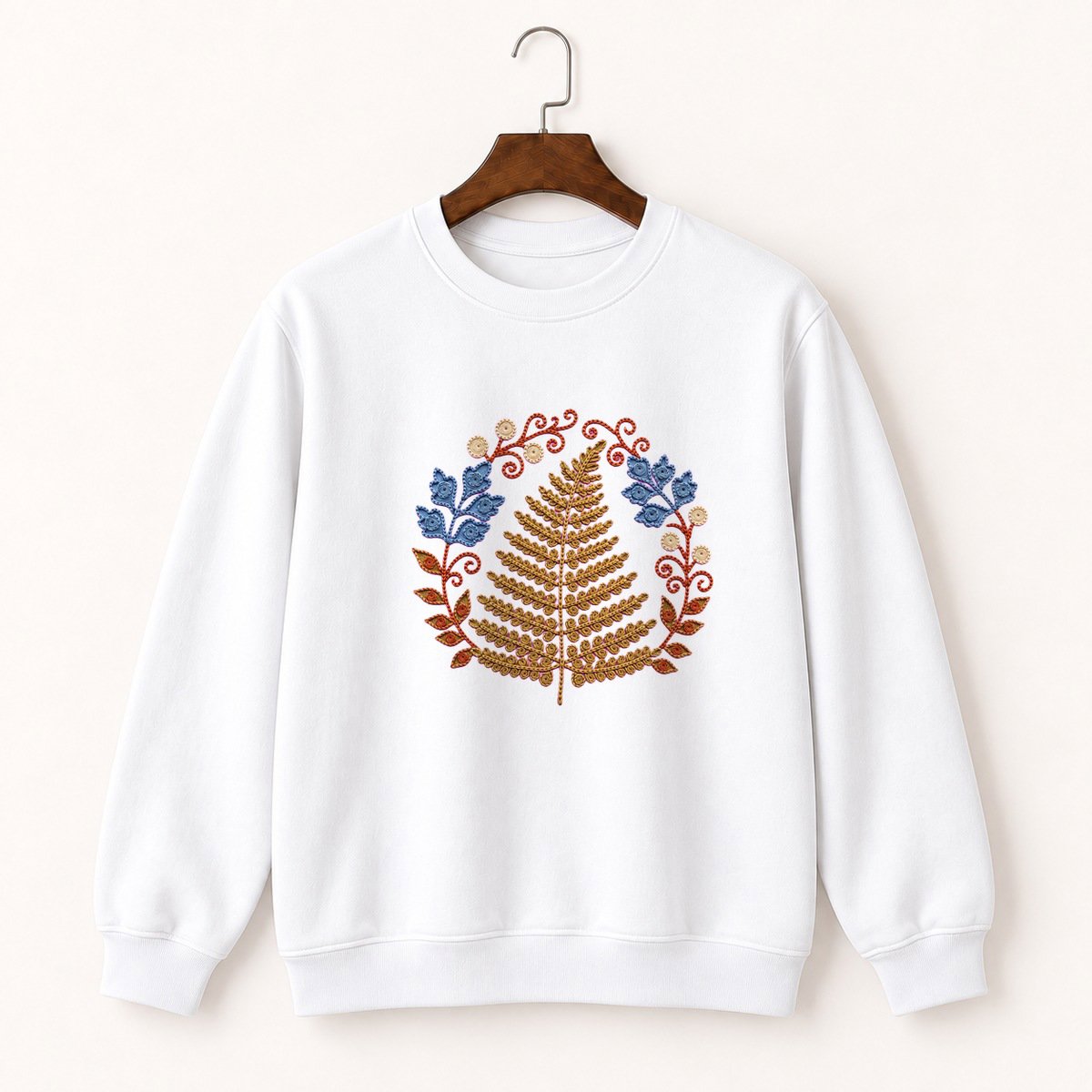 Fern Frond Crewneck Sweatshirt 5
