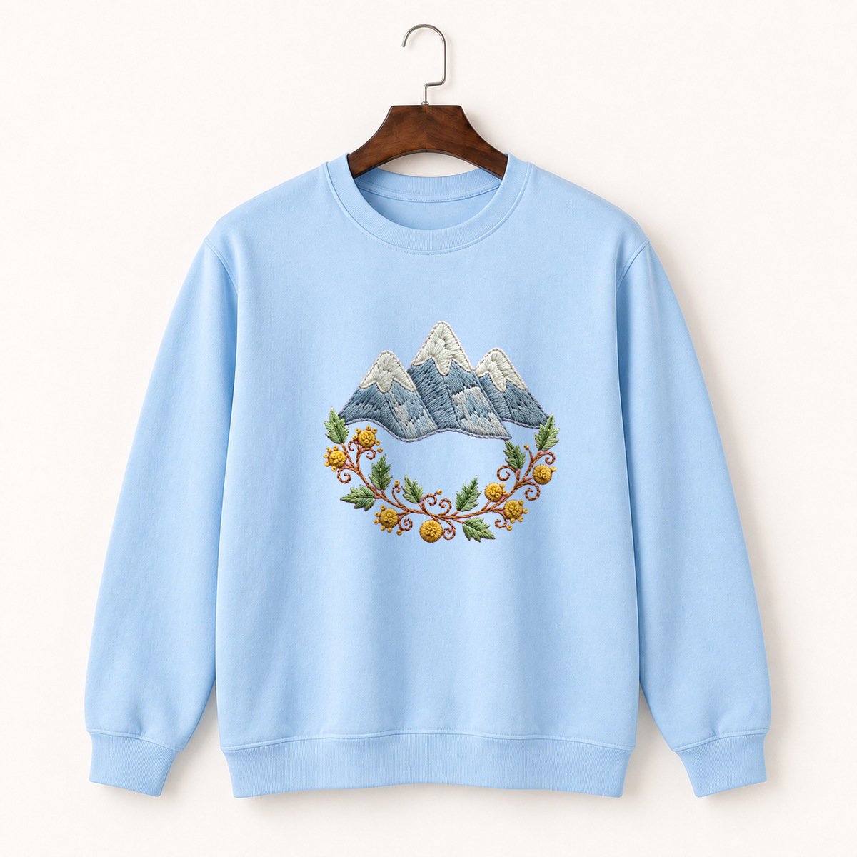 Alps Mountain Range Crewneck Sweatshirt 1