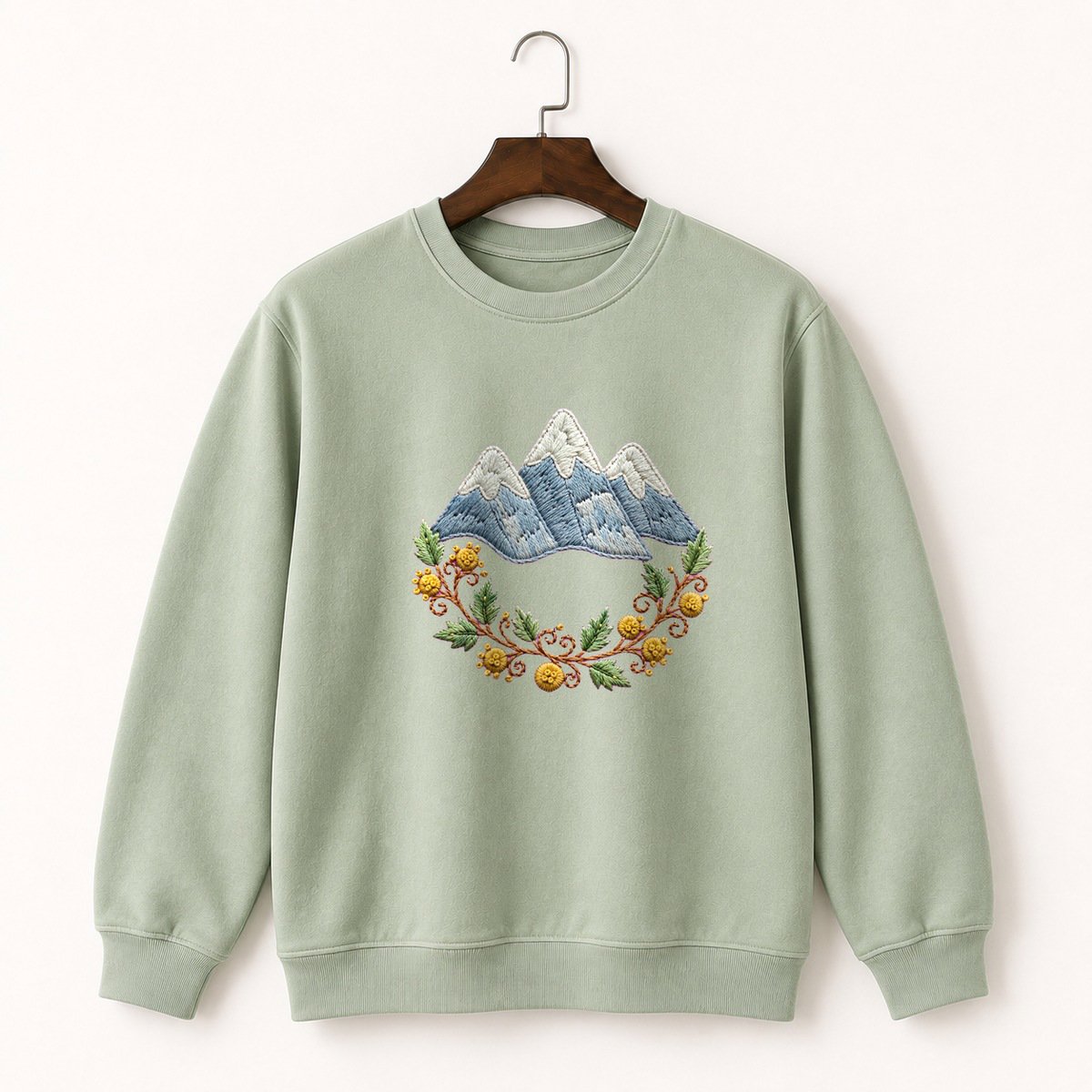 Alps Mountain Range Crewneck Sweatshirt 2