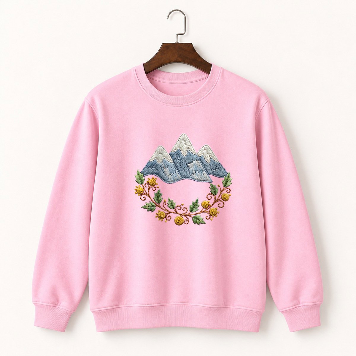 Alps Mountain Range Crewneck Sweatshirt 4