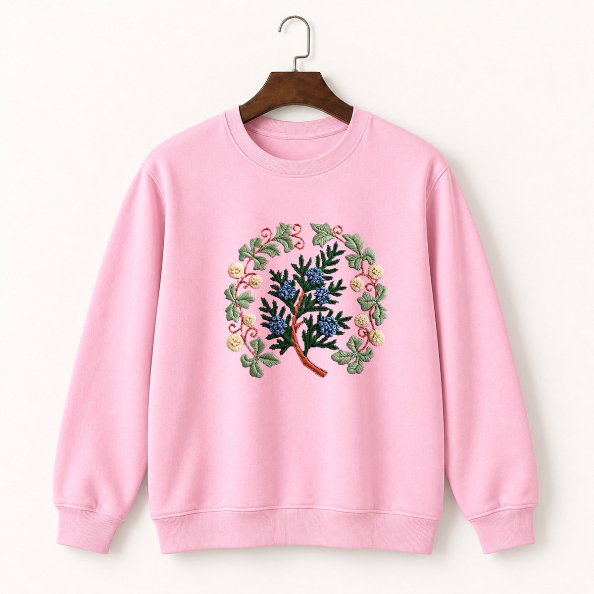 Juniper Berry Branch Crewneck Sweatshirt 4
