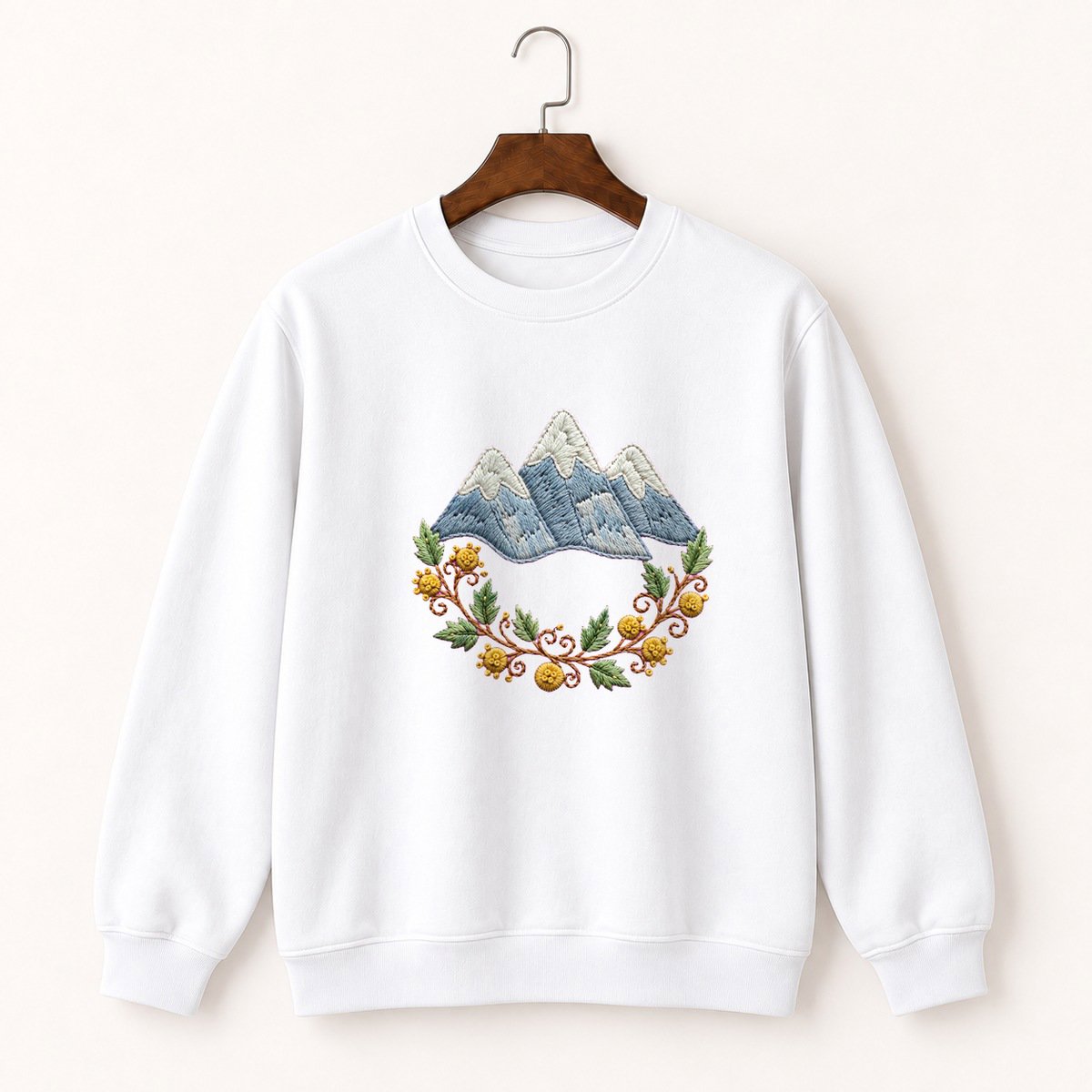 Alps Mountain Range Crewneck Sweatshirt 5