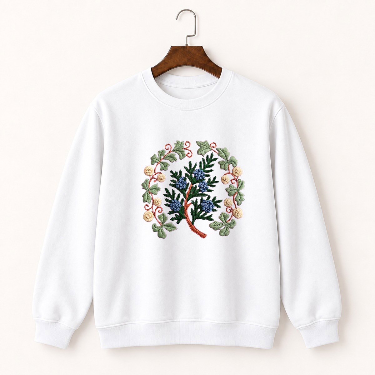Juniper Berry Branch Crewneck Sweatshirt 5