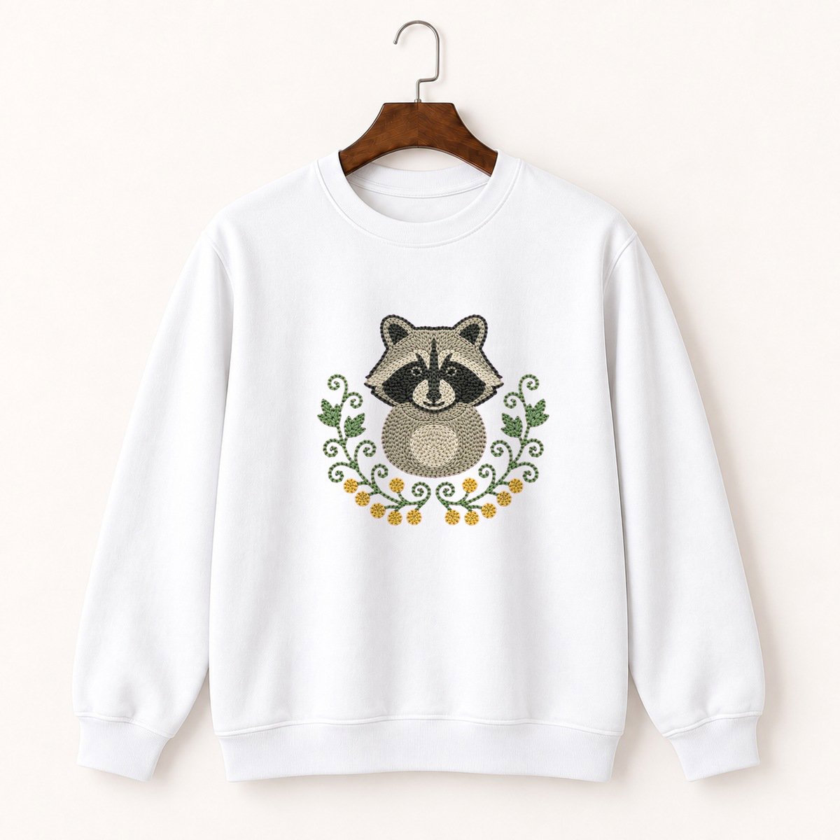 Raccoon Crewneck Sweatshirt 5